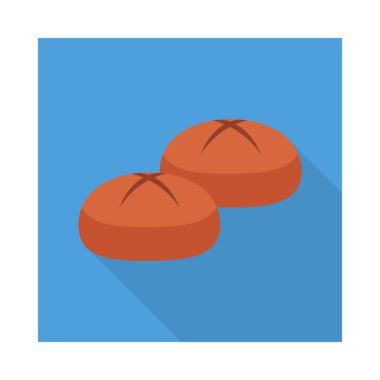 somun ekmek fırın vektör çizim 