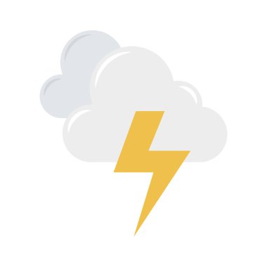 Renk enerji düz vektör simgesi