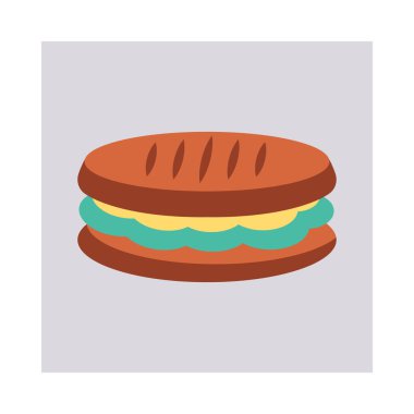 Burger sandviç lokanta vektör çizim 