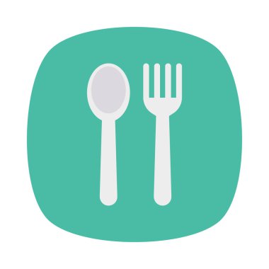 kaşık çatal mutfak eşyaları illüstrasyon vektör 