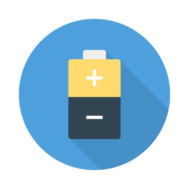 Renk enerji düz vektör simgesi