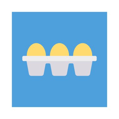 yumurta yumurta tepsi yiyecek vektör çizim 