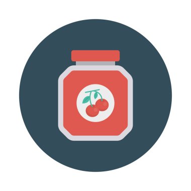 reçel kavanoz tatlı vektör çizim 