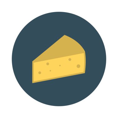 tatlı kek düz simgesi, vektör, illüstrasyon