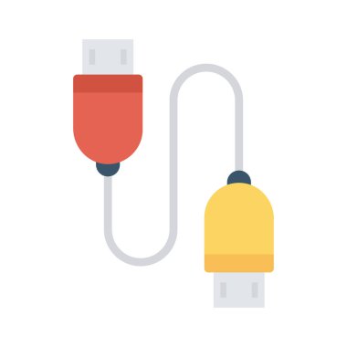 Renk enerji düz vektör simgesi