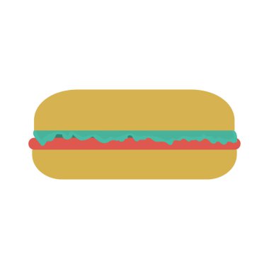 Burger lokanta yemek vektör çizim 