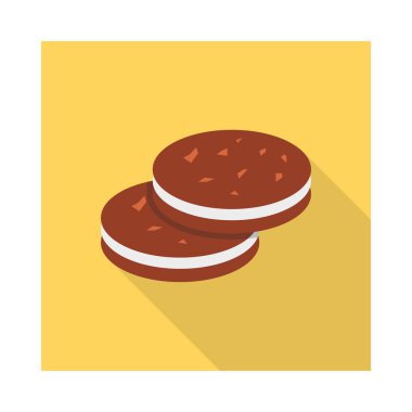 Bisküvi Kurabiye tatlı vektör çizim 