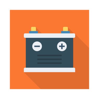 Renk enerji düz vektör simgesi