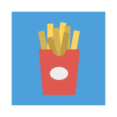 Lokanta vektör çizim patates chip 