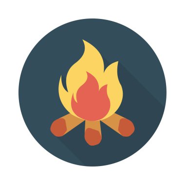 Renk enerji düz vektör simgesi