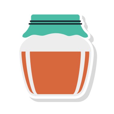 reçel kavanoz tatlı vektör çizim 