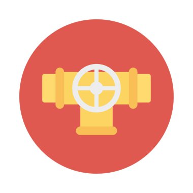 Renk enerji düz vektör simgesi