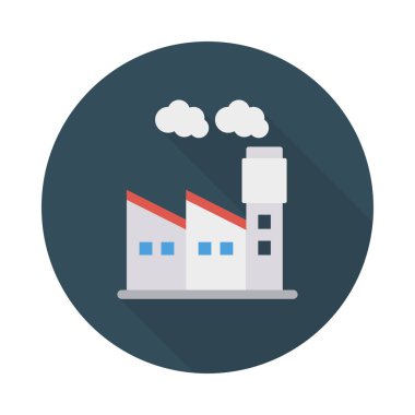 Renk enerji düz vektör simgesi