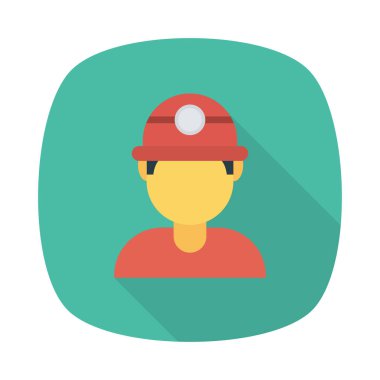 çalışan mühendis avatar vektör çizim 