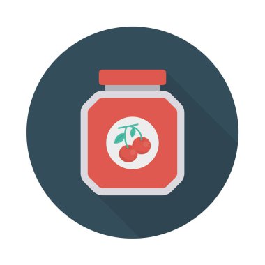 reçel kavanoz tatlı vektör çizim 