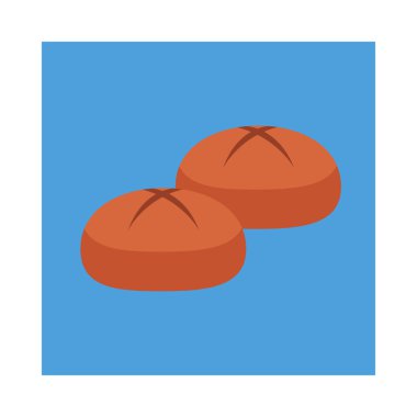 somun ekmek fırın vektör çizim 