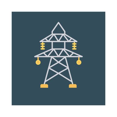 Renk enerji düz vektör simgesi