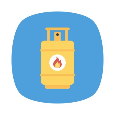 Silindir Gaz yangın vektör çizim 