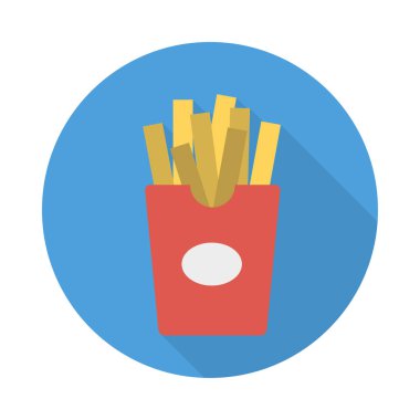 Lokanta vektör çizim patates chip 