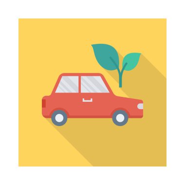 Renk enerji düz vektör simgesi