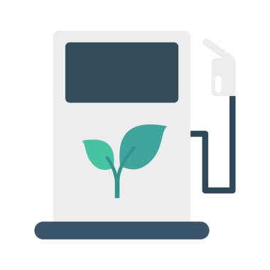 Renk enerji düz vektör simgesi