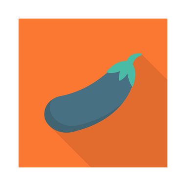 Patlıcan sebze gıda vektör çizim 