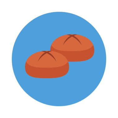 somun ekmek fırın vektör çizim 