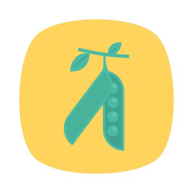 bezelye sebze gıda vektör çizim 