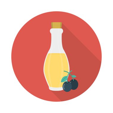 suyu şişe düz simgesi, vektör, illüstrasyon