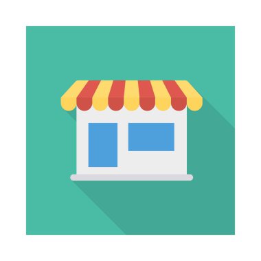 vektör çizim bina mağaza 