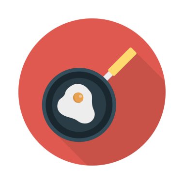 omlet yumurta sarısı vektör çizim 