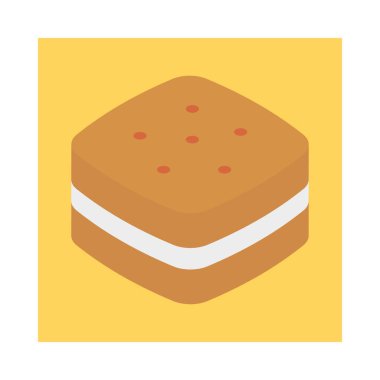 kurabiye bisküvi tatlı vektör çizim 