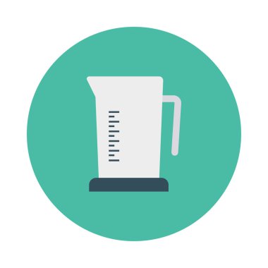 su sürahi düz simgesi, vektör, illüstrasyon