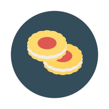 kurabiye bisküvi tatlı vektör çizim 