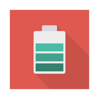 Enerji düz vektör simgesi