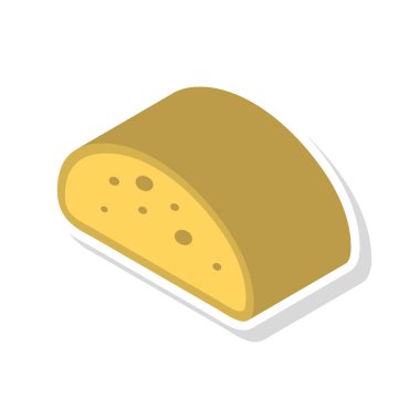 Gıda tatlı vektör çizim ekmek 