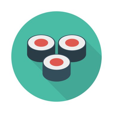 Suşi deniz ürünleri yemek vektör çizim 