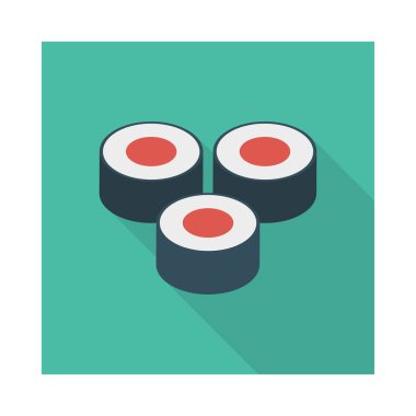 Suşi deniz ürünleri yemek vektör çizim 