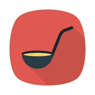 Kepçe kaşık mutfak vektör çizim 