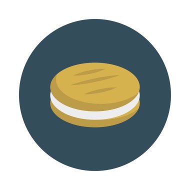 kurabiye bisküvi tatlı vektör çizim 