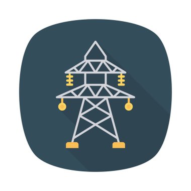 kule elektrik vektör çizim 