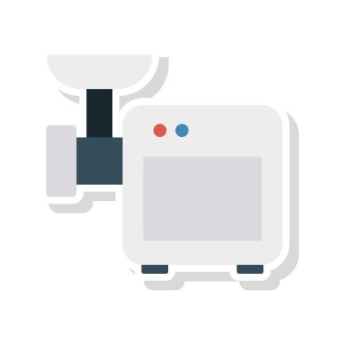 Kıyma makinesi mutfak vektör çizim 