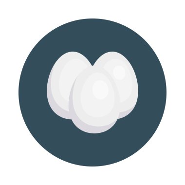 yumurta omlet sarısı vektör çizim 