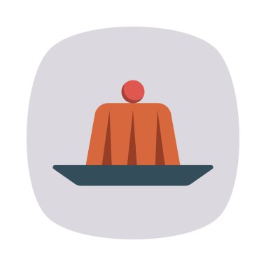 tatlı pasta plaka düz simgesi, vektör, illüstrasyon