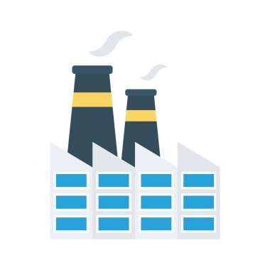 Enerji düz vektör simgesi