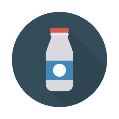 süt şişe içki vektör çizim 