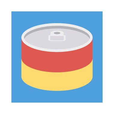 olabilir içecek düz simgesi, vektör, illüstrasyon  