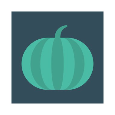 tatlı karpuz meyve düz simgesi, vektör, illüstrasyon