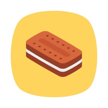 Bisküvi Kurabiye yemek vektör çizim 