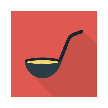 Kepçe kaşık mutfak vektör çizim 